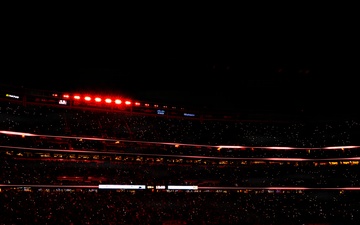 Air Force, Navy, Air National Guard conduct 8-aircraft flyover at 2026 Super Bowl LX