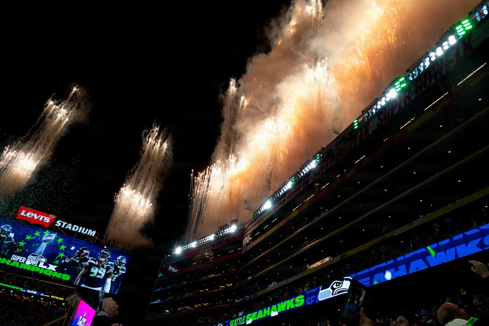 Air Force, Navy, Air National Guard conduct 8-aircraft flyover at 2026 Super Bowl LX