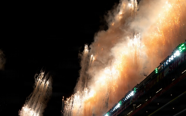 Air Force, Navy, Air National Guard conduct 8-aircraft flyover at 2026 Super Bowl LX