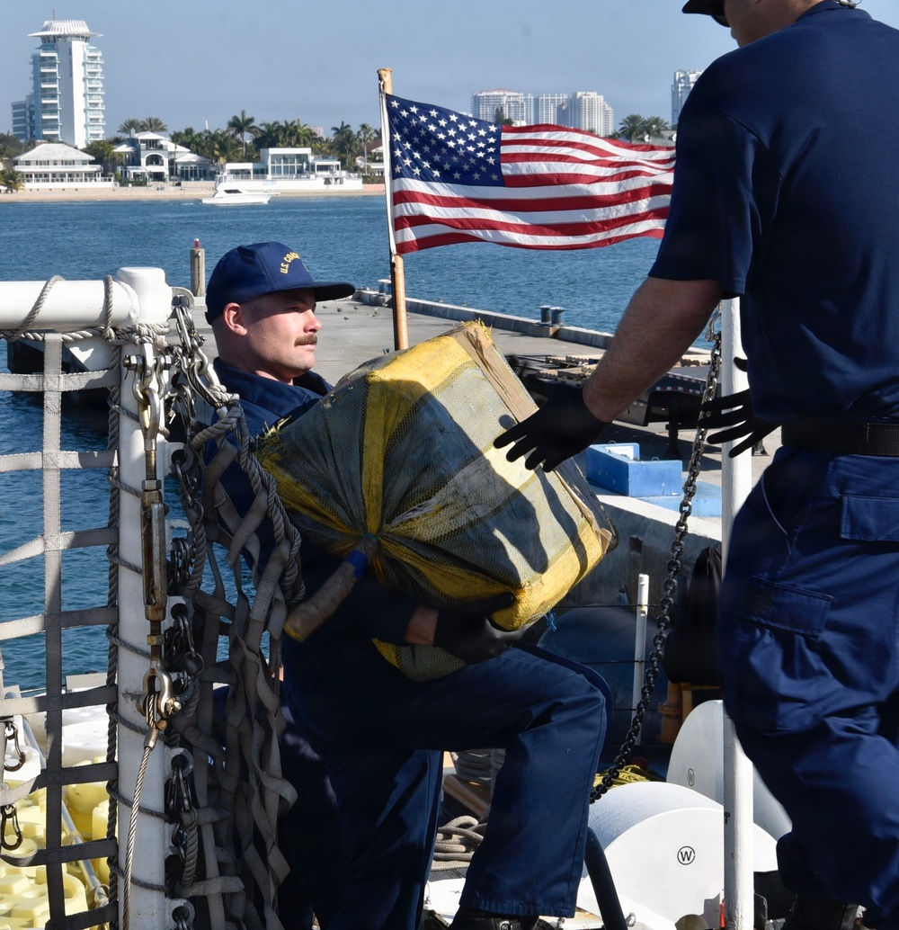 Coast Guard offloads over $133.5 million in illicit drugs interdicted in Eastern Pacific Ocean