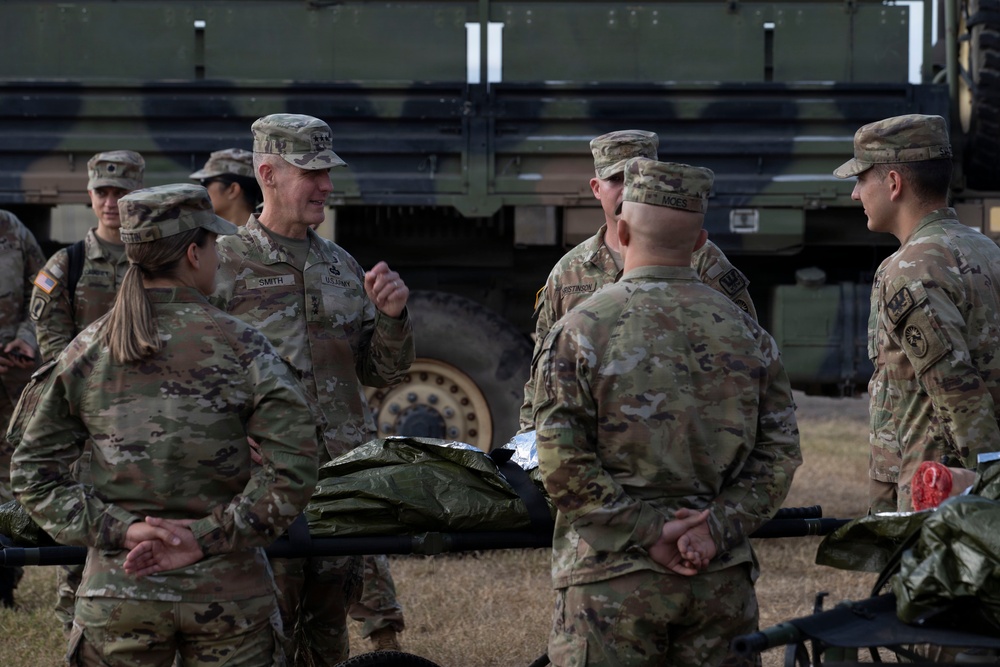 Lt. Gen. Stephen Smith visits Joint Task Force-Bravo