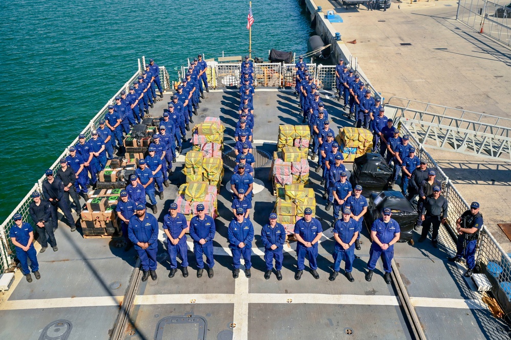 Coast Guard offloads over $133.5 million in illicit drugs interdicted in Eastern Pacific Ocean