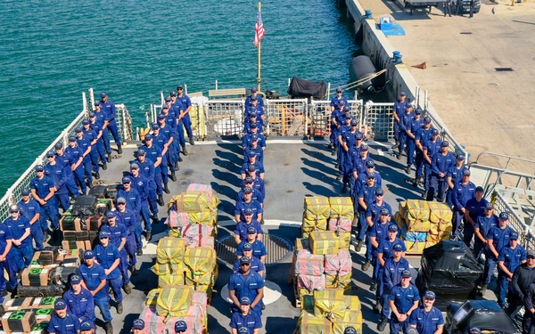 Coast Guard offloads over $133.5 million in illicit drugs interdicted in Eastern Pacific Ocean