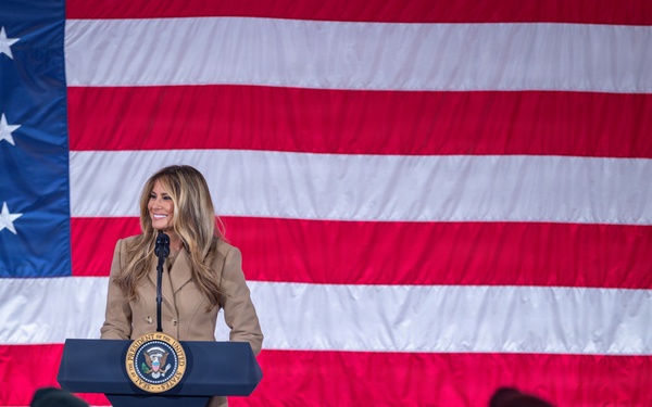 President Donald J. Trump and First Lady Melania Trump visit XVIII Airborne Corps