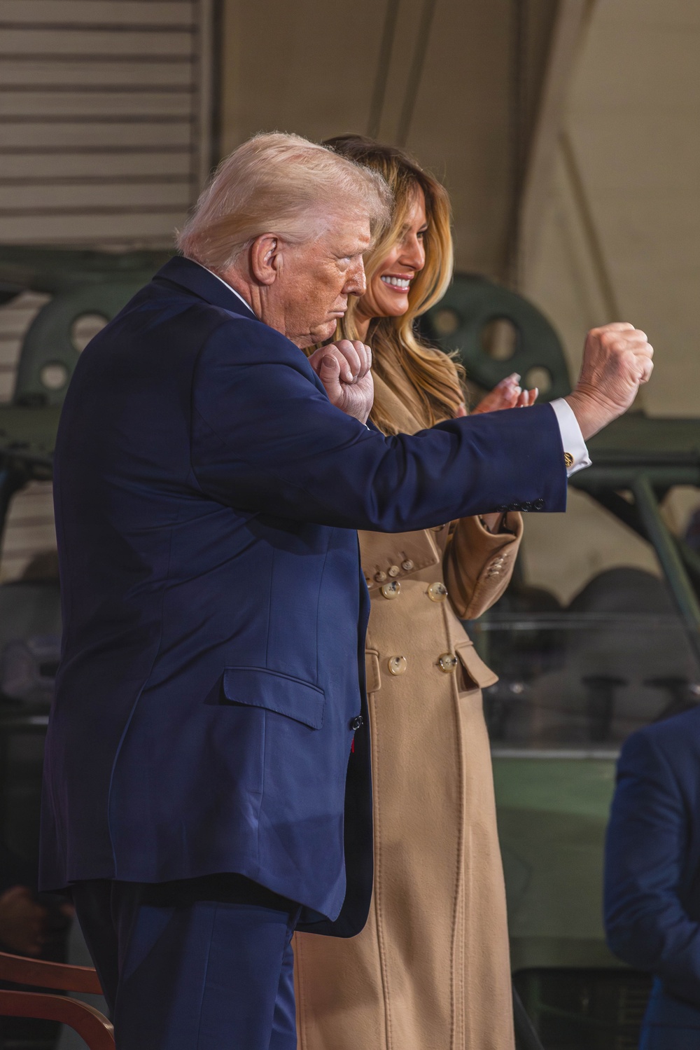 President Donald J. Trump and First Lady Melania Trump visit XVIII Airborne Corps