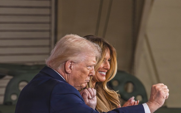 President Donald J. Trump and First Lady Melania Trump visit XVIII Airborne Corps