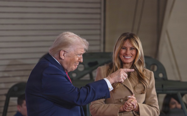 President Donald J. Trump and First Lady Melania Trump visit XVIII Airborne Corps