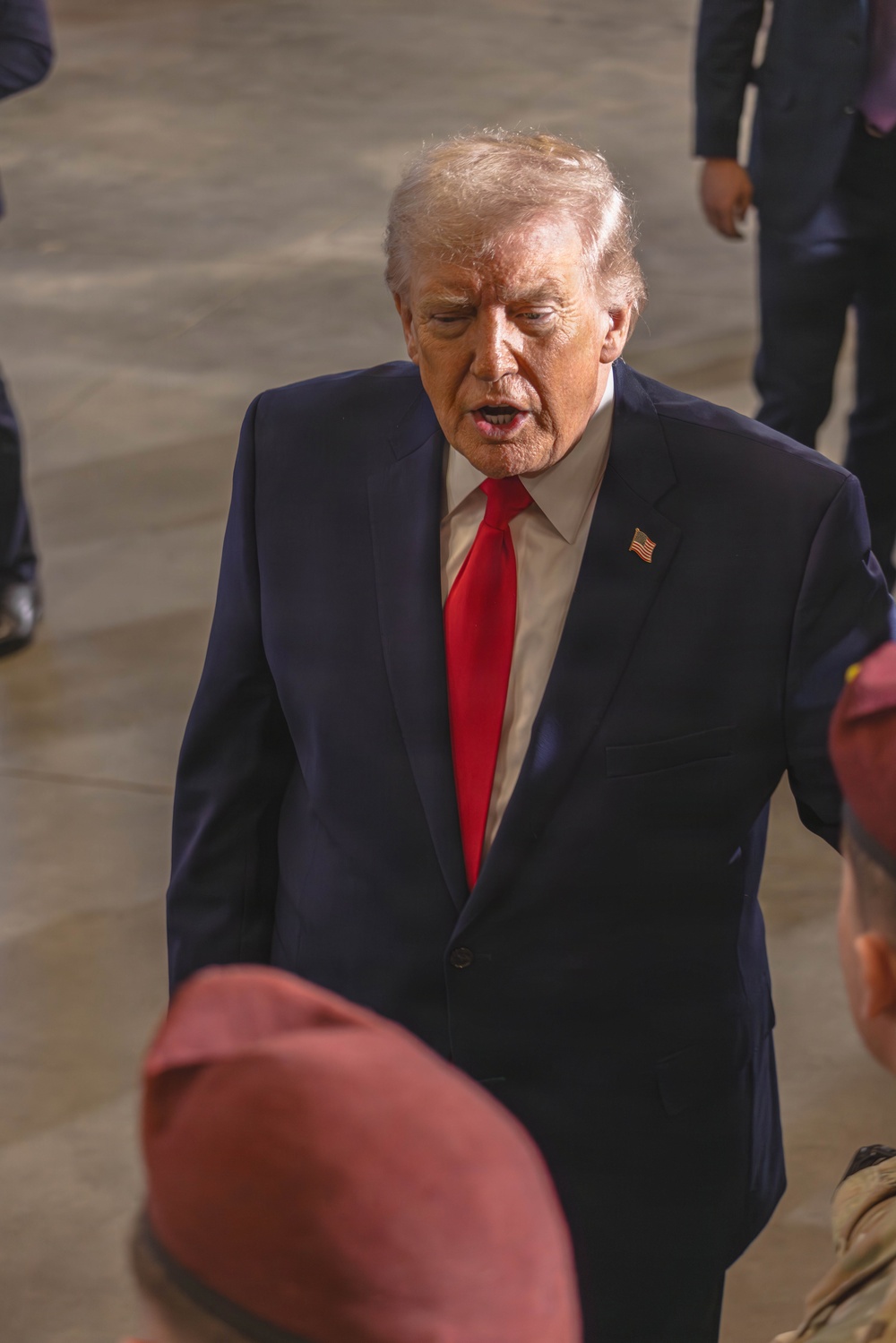 President Donald J. Trump and First Lady Melania Trump visit XVIII Airborne Corps