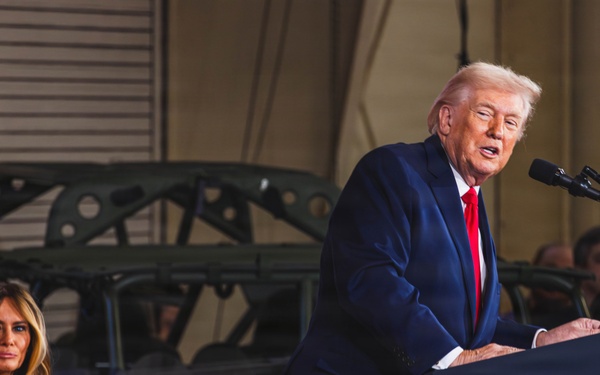 President Donald J. Trump and First Lady Melania Trump visit XVIII Airborne Corps