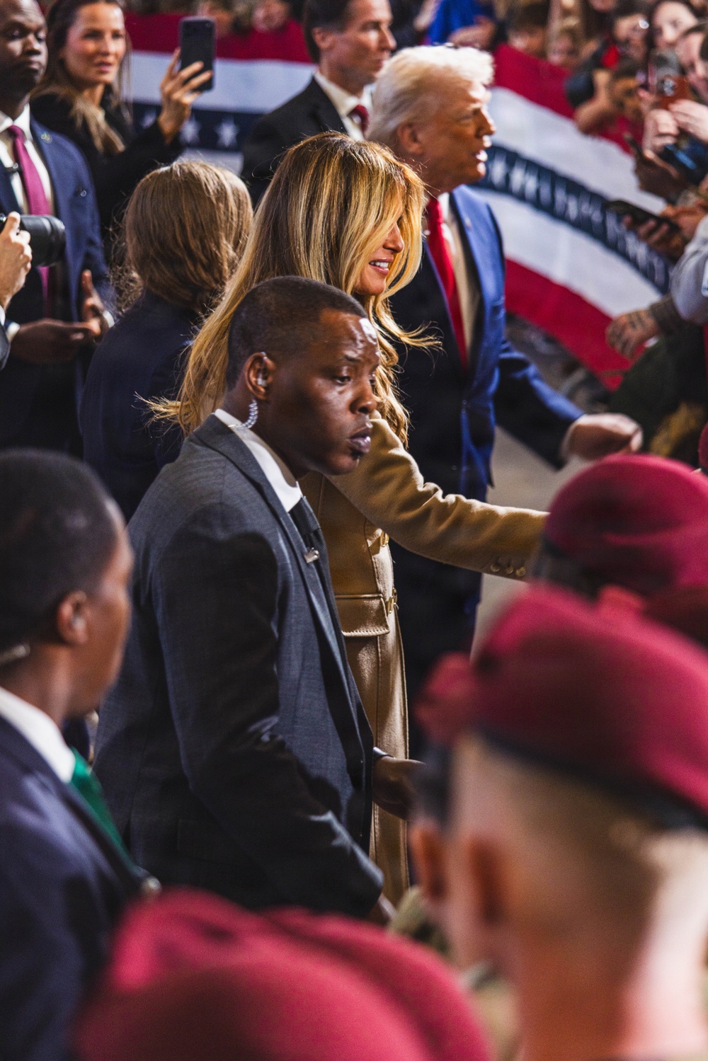President Donald J. Trump and First Lady Melania Trump visit XVIII Airborne Corps