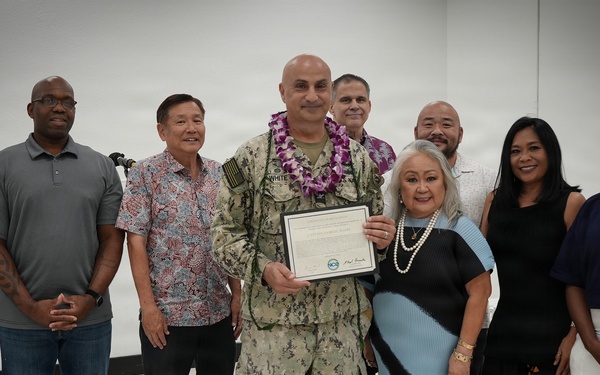 JBPHH Commander Recognized for 30 Years of Service and Community Support