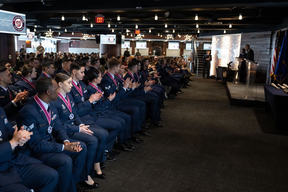 Airman Step Up to the Plate at Nationals Park ALS Graduation