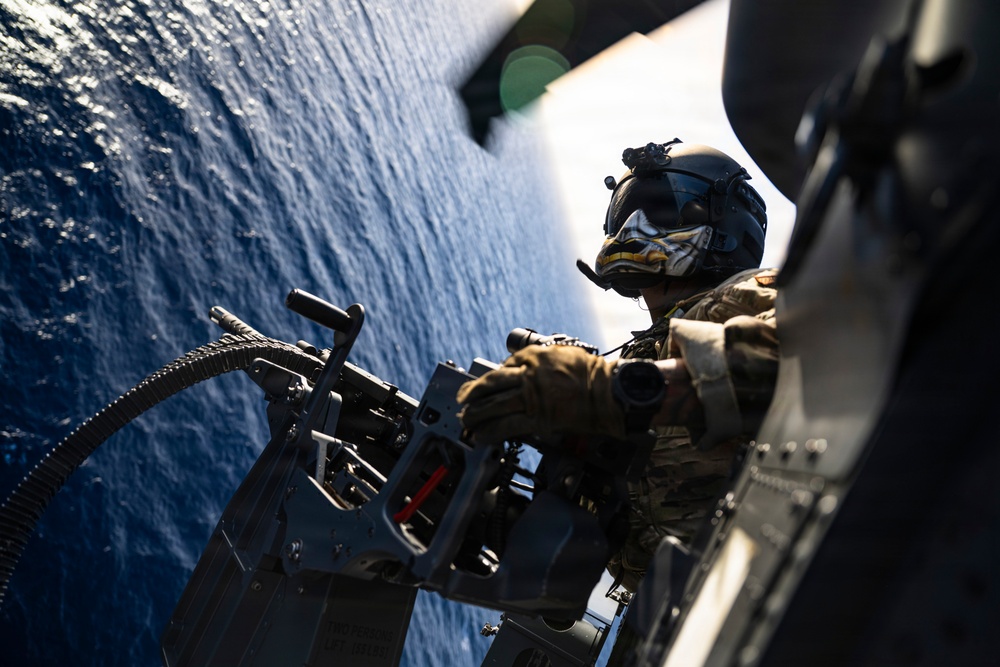 HH-60W Jolly Green IIs fly over Puerto Rico