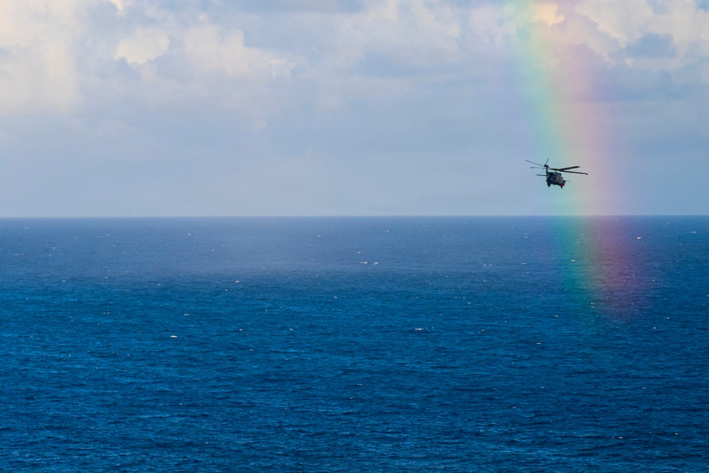 HH-60W Jolly Green IIs fly over Puerto Rico