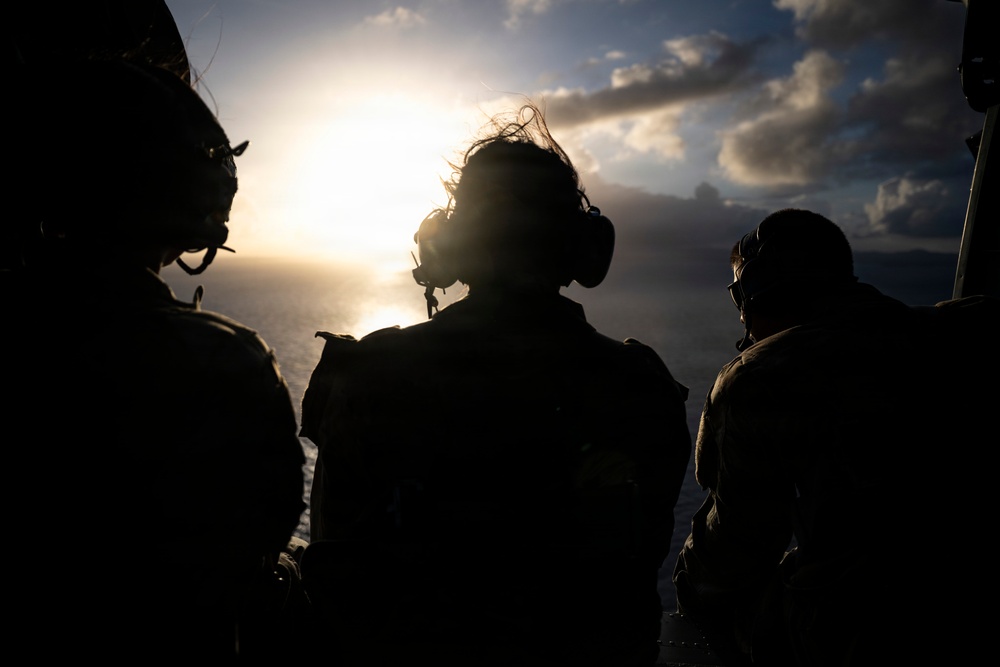 HH-60W Jolly Green IIs fly over Puerto Rico
