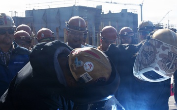 Keel Certified For MSC’s Newest Fleet Replenishment Oiler USNS Ruth Bader Ginsburg