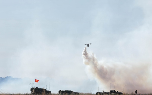 Spartan Brigade conducts platoon live fire operations with drone support