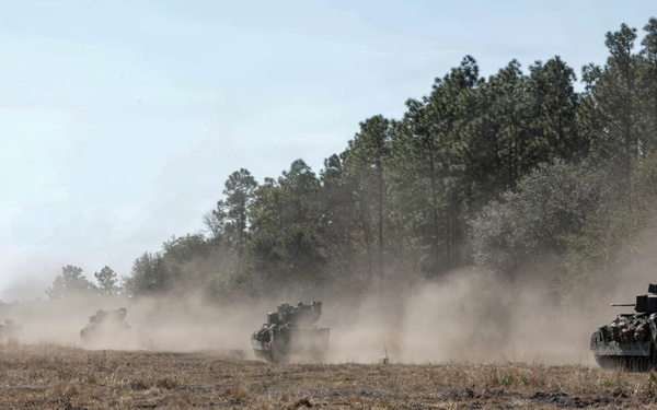 Spartan Brigade conducts platoon live fire operations with drone support