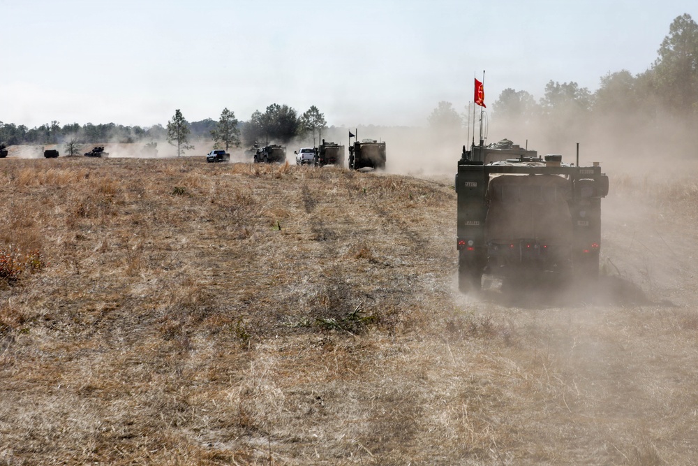 Spartan Brigade conducts platoon live fire operations with the drone support