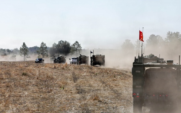 Spartan Brigade conducts platoon live fire operations with the drone support