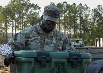 Culinary Specialist conduct feeding operations for dog faced soldiers