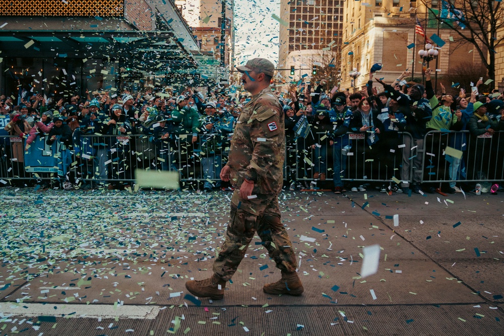 'We're The Best In The World!’' – Washington National Guard supports Seahawks Super Bowl celebration