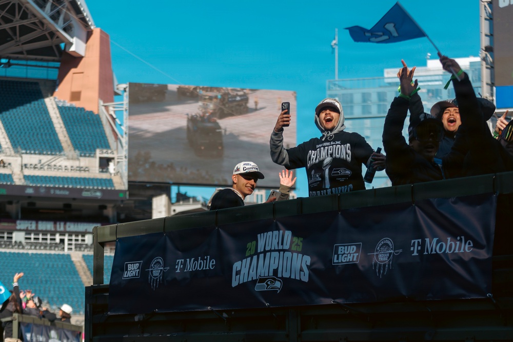 'We're The Best In The World!’' – Washington National Guard supports Seahawks Super Bowl celebration