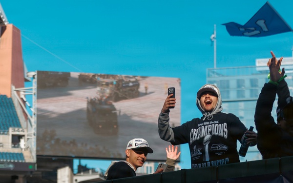 'We're The Best In The World!’' – Washington National Guard supports Seahawks Super Bowl celebration