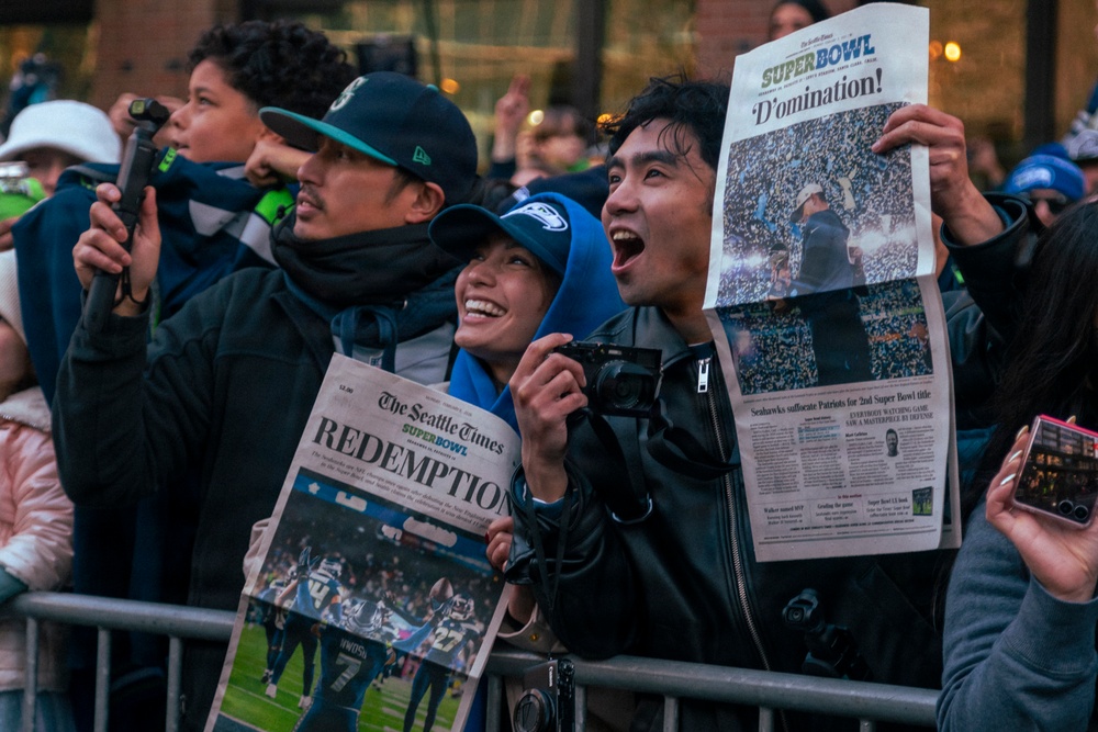 'We're The Best In The World!’' – Washington National Guard supports Seahawks Super Bowl celebration