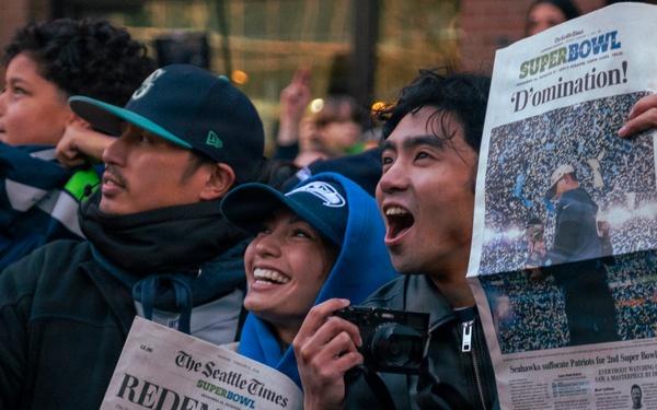 'We're The Best In The World!’' – Washington National Guard supports Seahawks Super Bowl celebration