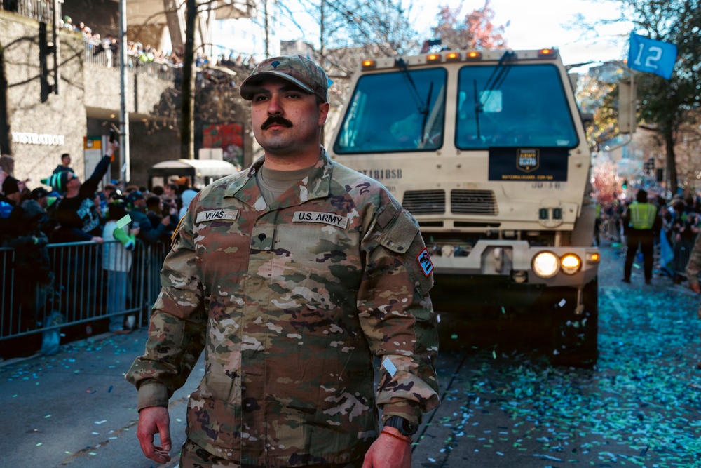 'We're The Best In The World!’' – Washington National Guard supports Seahawks Super Bowl celebration