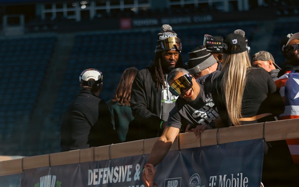 'We're The Best In The World!’' – Washington National Guard supports Seahawks Super Bowl celebration