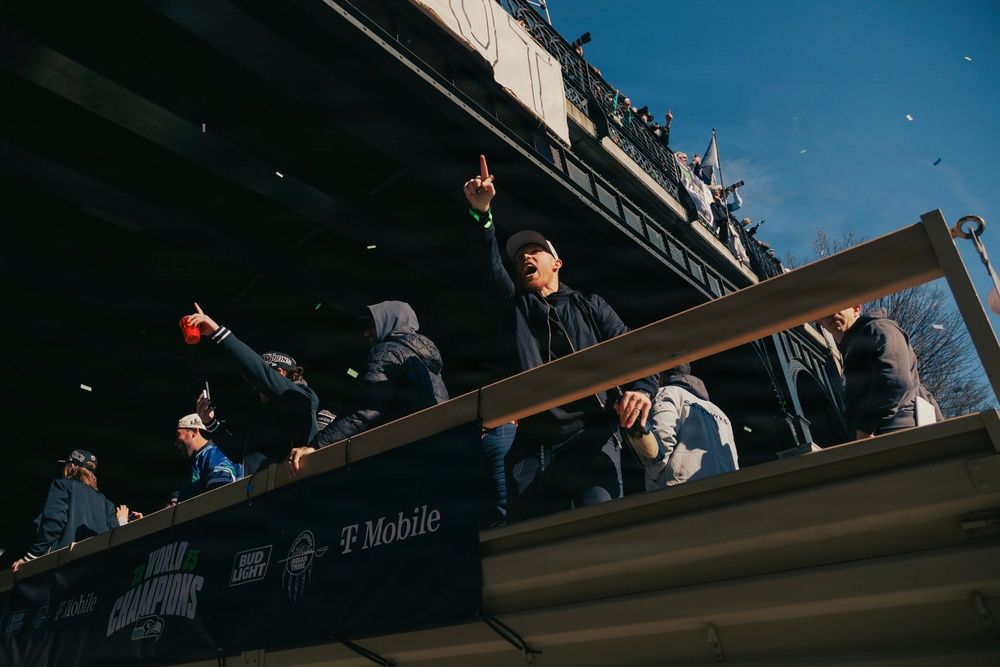 'We're The Best In The World!’' – Washington National Guard supports Seahawks Super Bowl celebration