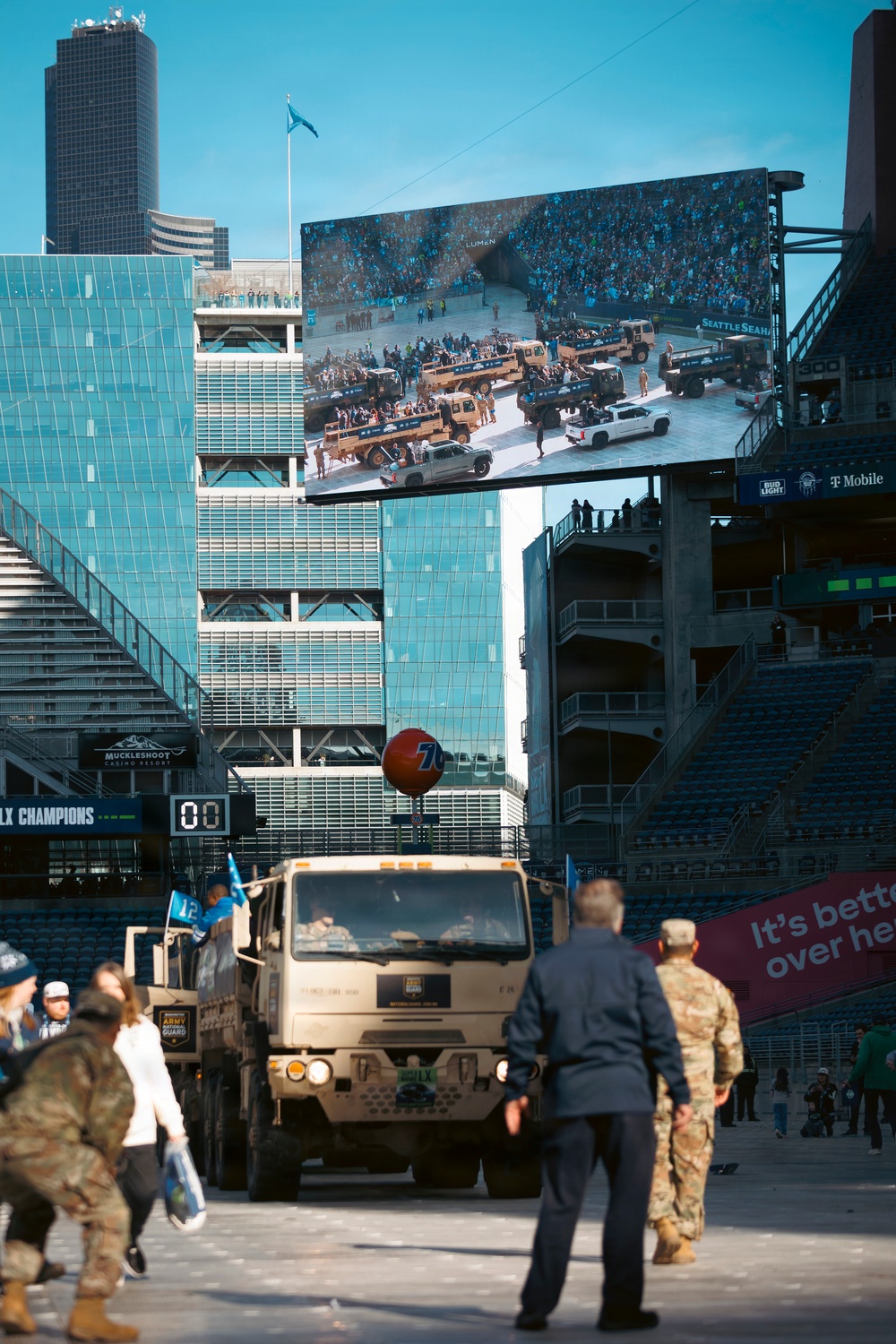 'We're The Best In The World!’' – Washington National Guard supports Seahawks Super Bowl celebration