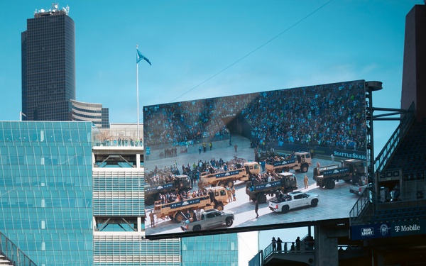 'We're The Best In The World!’' – Washington National Guard supports Seahawks Super Bowl celebration