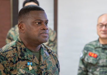 Marine Forces Korea Sergeant Major Awarded Republic of Korea Prime Minister Commendation