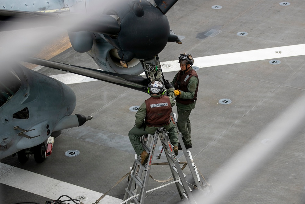 USS Tripoli Conducts Flight Quarters