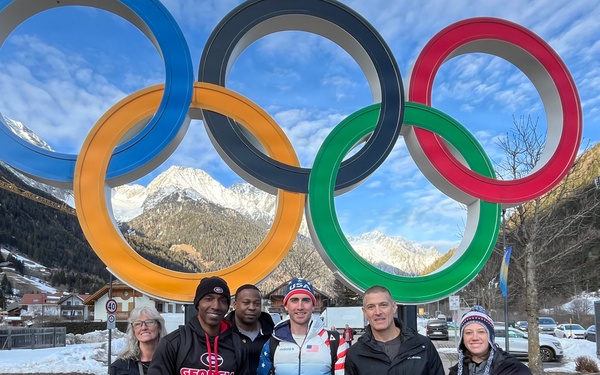 Spc. Sean Doherty competes in the 10K men's biathlon in the 2026 Winter Olympics