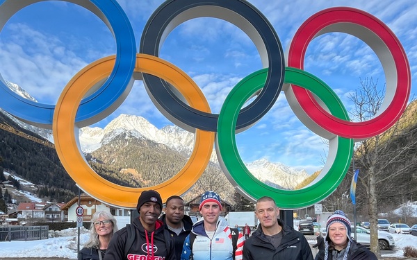 Spc. Sean Doherty competes in the 10K men's biathlon in the 2026 Winter Olympics