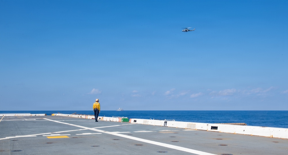 Sailor Observes Flight Ops
