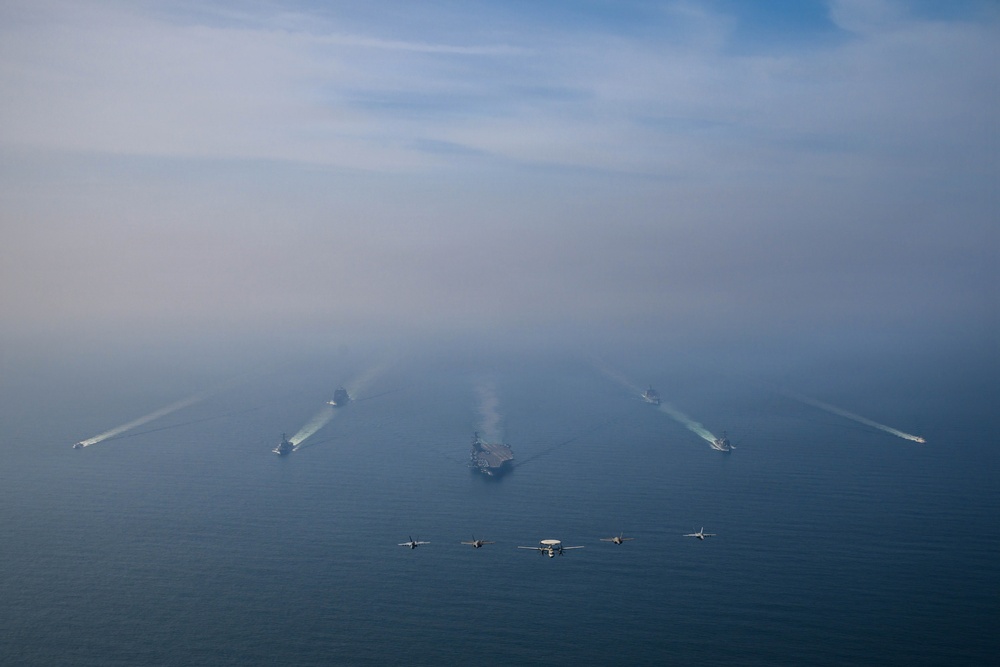 Abraham Lincoln Carrier Strike Group Conducts Photo Exercise
