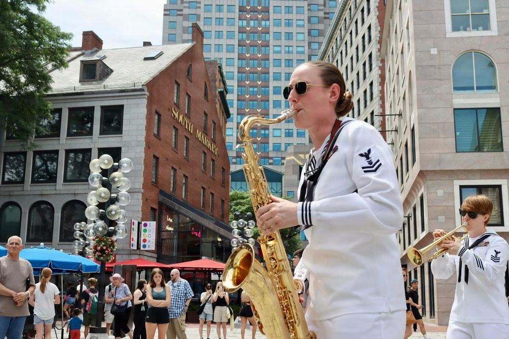 Navy Band Northeast's Jack Tar Brass Band Supporting Navy Week Boston
