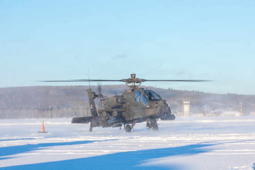11th Airborne Soldiers conduct AH-64E training during JPMRC 26-02 Air Assault