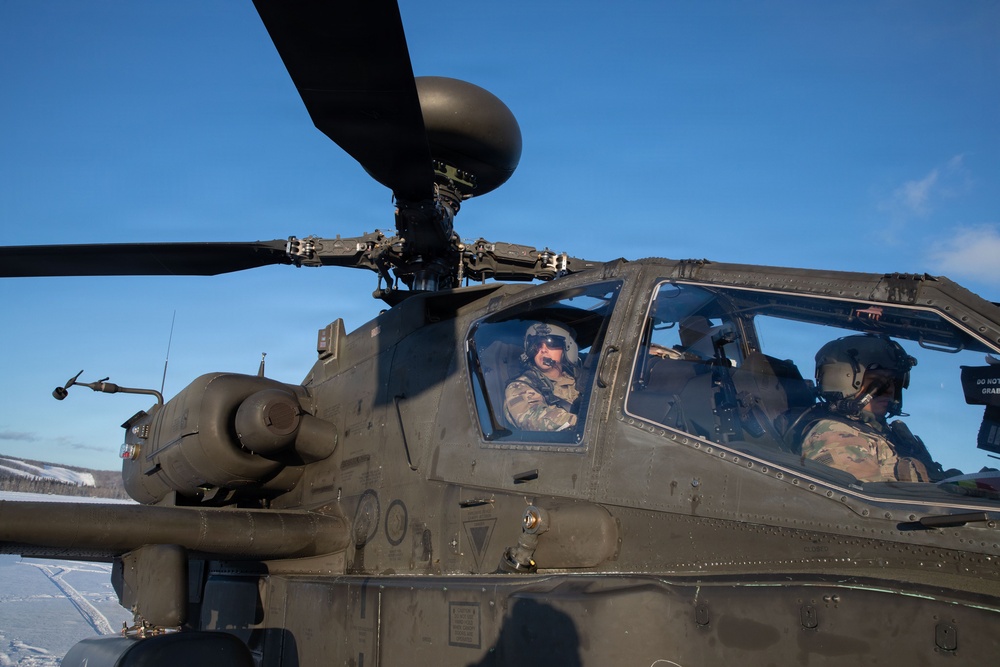 11th Airborne Soldiers conduct AH-64E  air assault training during JPMRC 26-02