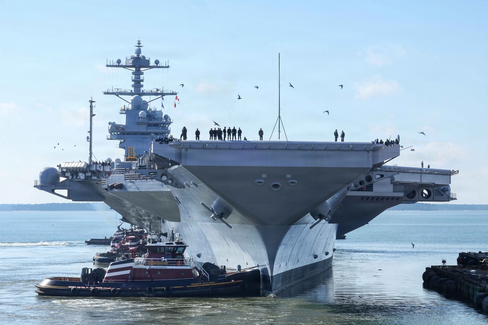 PCU John F. Kennedy's Departs For Builder's Trials