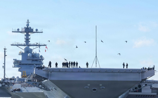 PCU John F. Kennedy's Departs For Builder's Trials