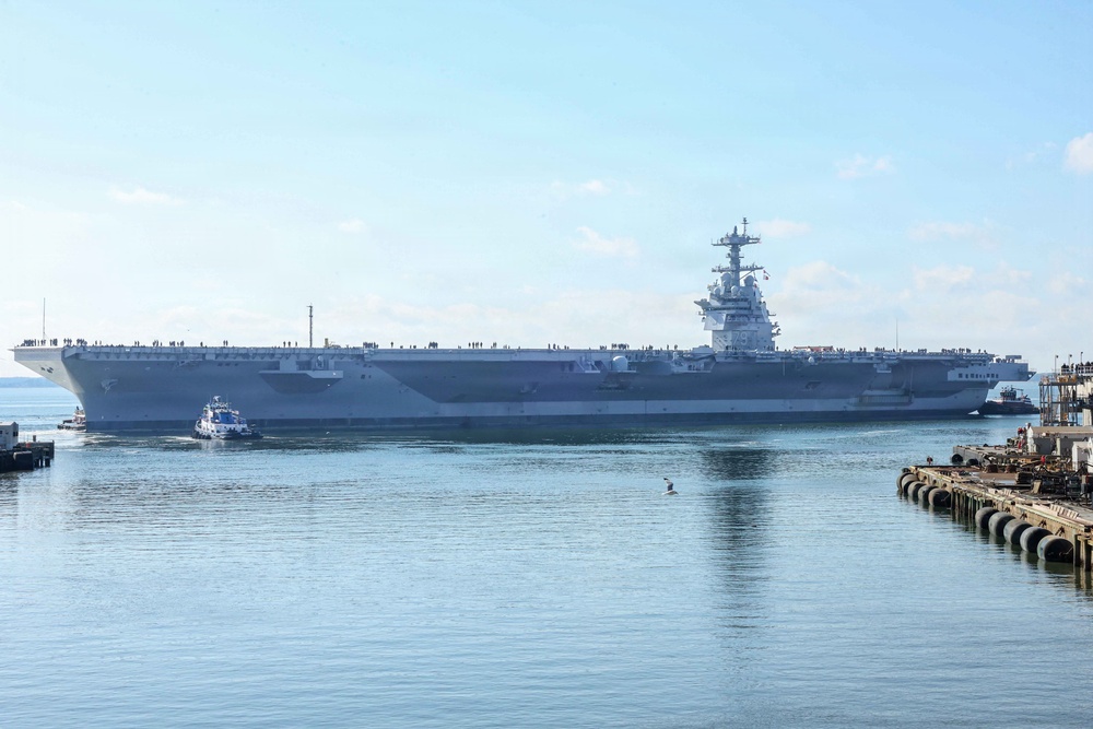 PCU John F. Kennedy's Departs For Builder's Trials