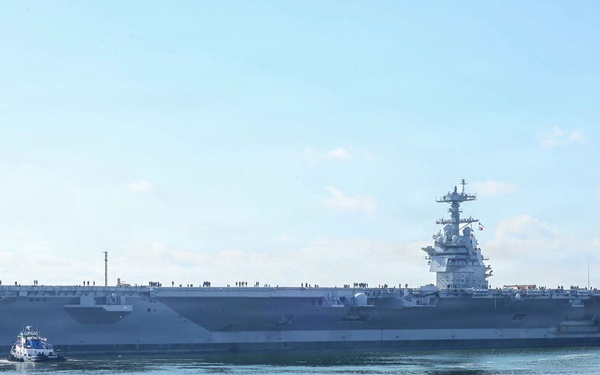 PCU John F. Kennedy's Departs For Builder's Trials