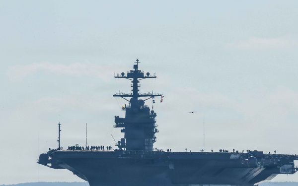 PCU John F. Kennedy's Departs For Builder's Trials