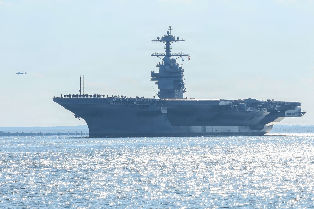 PCU John F. Kennedy's Departs For Builder's Trials